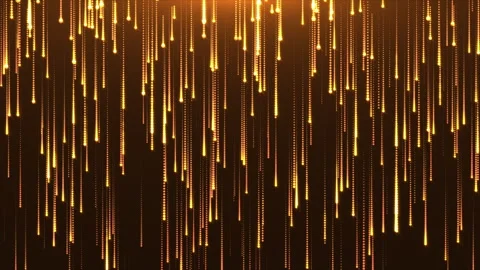 Golden shining particles slowly falling on dark background with soft light. Stock-Footage 248633749