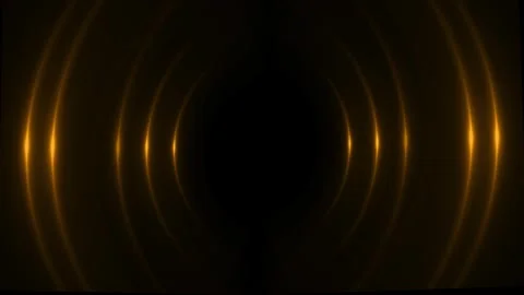 Golden shiny circle frame magic stardust bokeh shimmering on galaxy floor. for Stock Footage 312442993