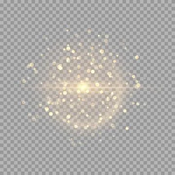 Golden shiny flash Stock Illustration
