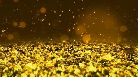 Golden Shiny glitter seamless loop abstract texture close up macro background Stock Footage 106952913