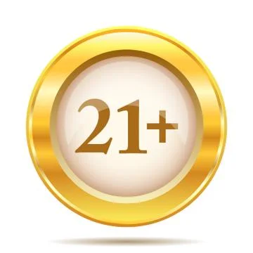 Golden shiny icon Stock Illustration