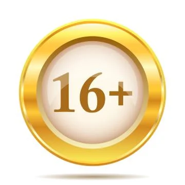 Golden shiny icon Stock Illustration
