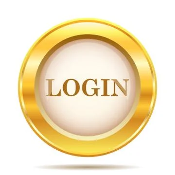 Golden shiny icon Stock Illustration