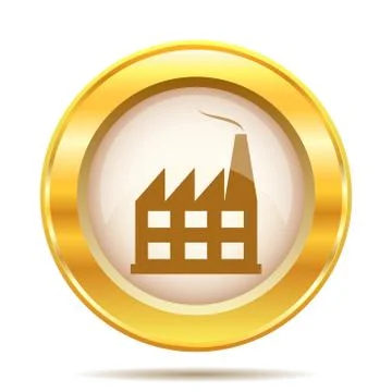 Golden shiny icon Stock Illustration