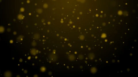 Golden shiny macro particles flying on the dark golden background with blurred 스톡 동영상 101210264