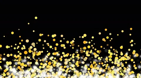 Golden shiny particles background with alpha mask Stock Footage 68052254