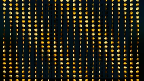 Golden shiny round rotating elements. Video stock 284127509