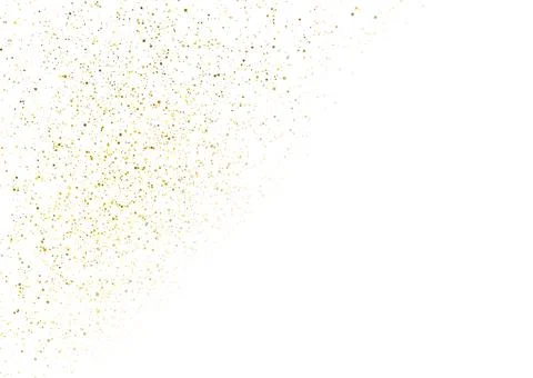 Golden shiny small dots confetti abstract background Ilustración de archivo
