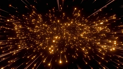 Golden shooting particles 4k loop | Stock Video | Pond5