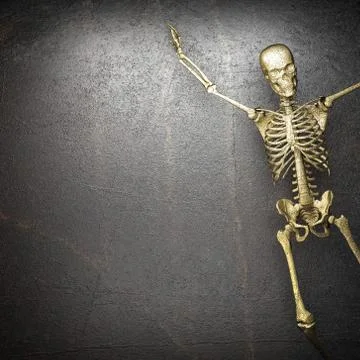 Golden skeleton Stock Illustration