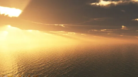 Golden Sky Stock Footage 989418