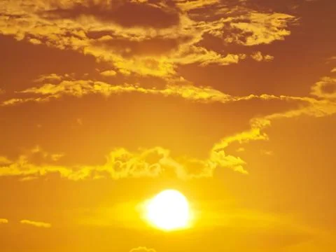 Golden sky Stock Photos