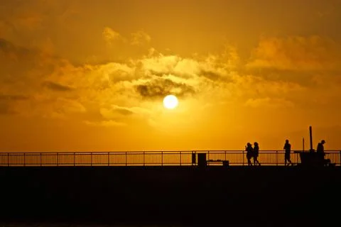 GOLDEN SKY Stock Photos