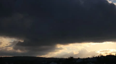 Golden sky timelapse Video stock 10885181