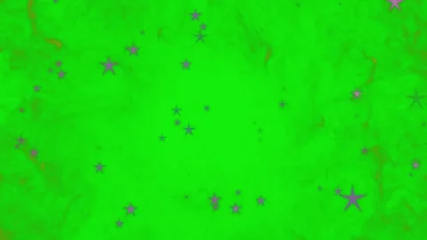 Golden smoke particles floating on a vibrant green screen background Video stock 341907481