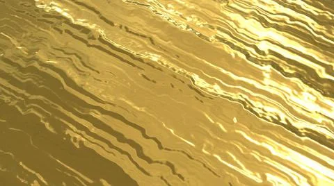 Golden smooth surface with convex irregularities. A yellow texture.  Stock Illustration
