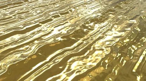 Golden smooth surface with convex irregularities. A yellow texture.  Stock Illustration