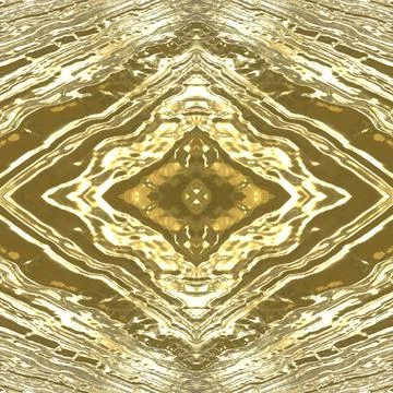 Golden smooth surface with convex irregularities. Yellow mirror texture.  Stock Illustration