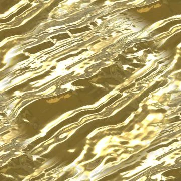 Golden smooth surface with convex irregularities. Yellow seamless texture.  Stock Illustration