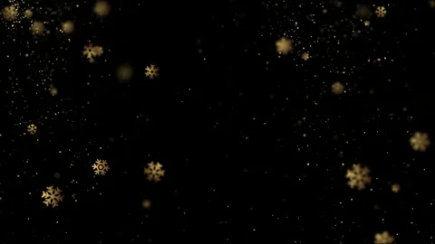 Golden Snow particles Stock Footage 171053498