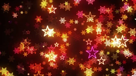 Golden Snowfall 10 Stock Footage 120470535