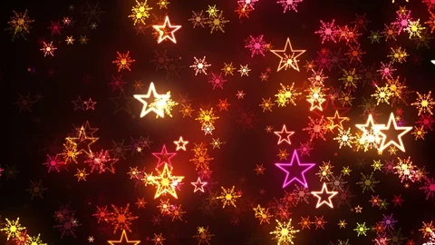 Golden Snowfall 9 Stock Footage 120469873