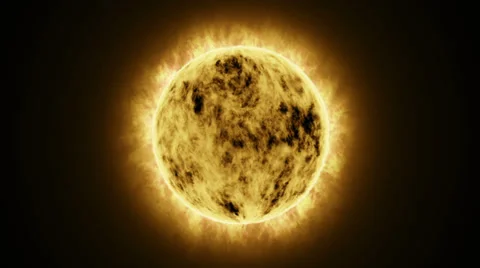 Golden solar planet Stock Footage 38844289