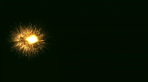 Golden spark move Stock Footage 792677