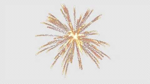 Golden spark particles Explosion bursting on alpha background Stock Footage 321714744