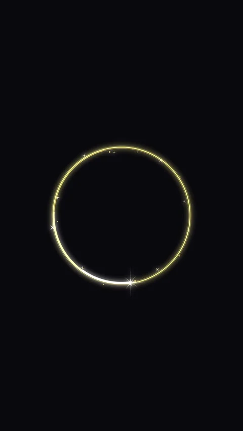 Golden sparkle circle loop motion graphic Vídeos de archivo 346645123