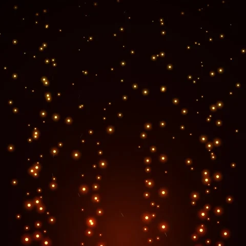Golden Sparkle Falling Lights Background - Abstract Bokeh Glow Effect Stock Footage 346928769