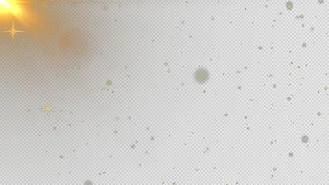 Golden Sparkle Particles and Light Rays on a Dark Background Stock Footage 337230182