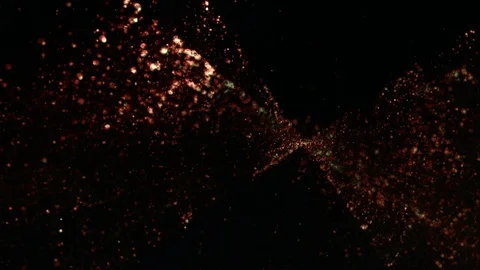 Golden sparkle particles dust bokeh glitter Stock Footage 109274853