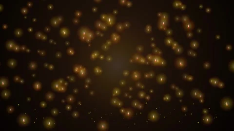 Golden Sparkle Shower Loop - Falling Glitter Luxury Celebration Backdrop Video stock 341786827