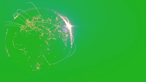 Golden Sparkles on Shining Sphere Stock Footage 316118846