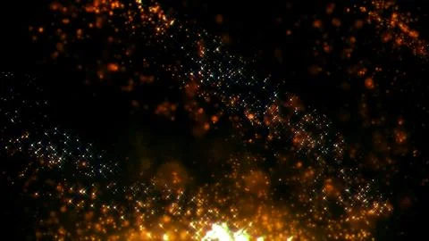 Golden sparkling dust particles diagonal wave Illustration