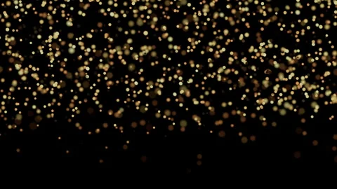Golden sparkling light particles slowly falling down festive backgroun 스톡 동영상 341878561