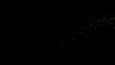 Golden Sparkling Magic light. Shining Dust Particle Wave Magic Shimmer Trail Stock Footage 333892812