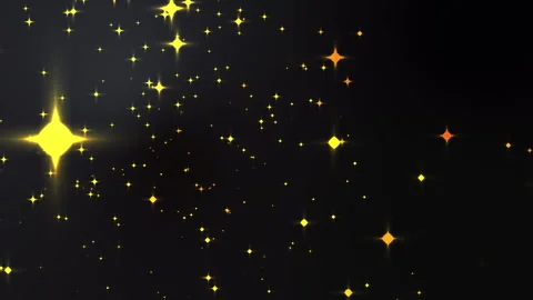 Golden sparkling particles floating and shimmering against a dark gradient Stock-Footage 340436277