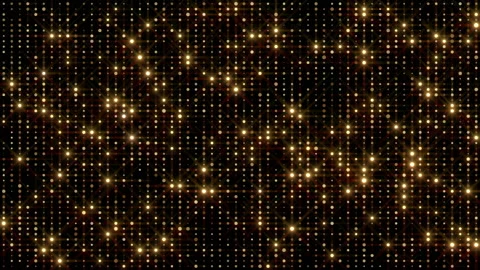 Golden sparkling super background wall lights Stock Footage 204967449