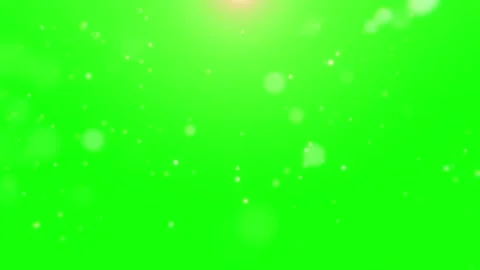 Golden sparks falling on green screen with bokeh lights Video stock 337631295
