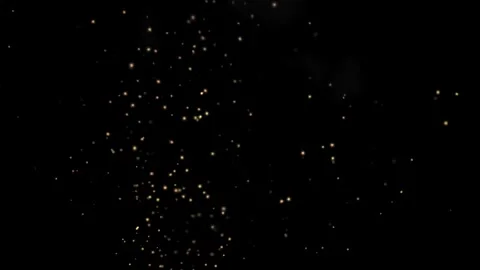 Golden sparks float in deep black space 스톡 동영상 330738846