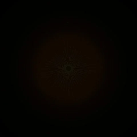 Golden Sphere Glowing in Deep Space, Abstract Minimalist Cosmic Background Stock Footage 345690904