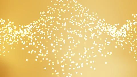 Golden spheres floating background 스톡 일러스트