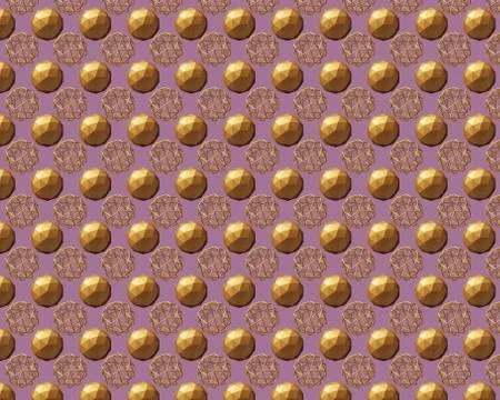 Golden spheres Stock-Illustration