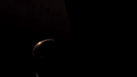 Golden spinning loopable Bitcoin animation - cryptography digital currency coin Stock Footage 72374411