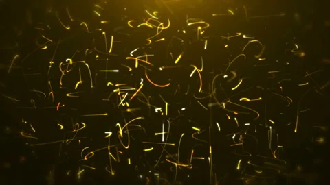 Golden spinning particles Loop Stock-Footage 102547386