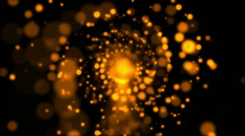 Golden Spiral Dots Stock Footage 58054045