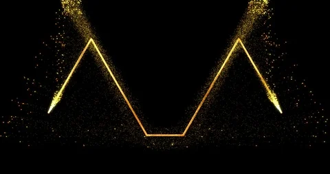 Golden spiral in the form of two connected triangles Stock Footage 123317819