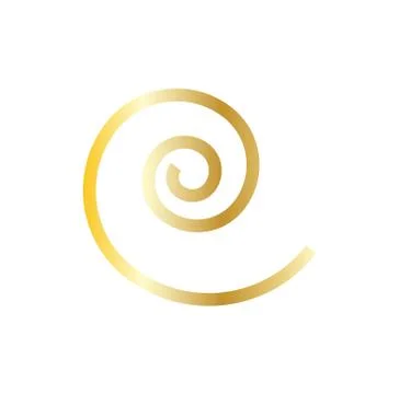 Golden spiral Illustrazione stock